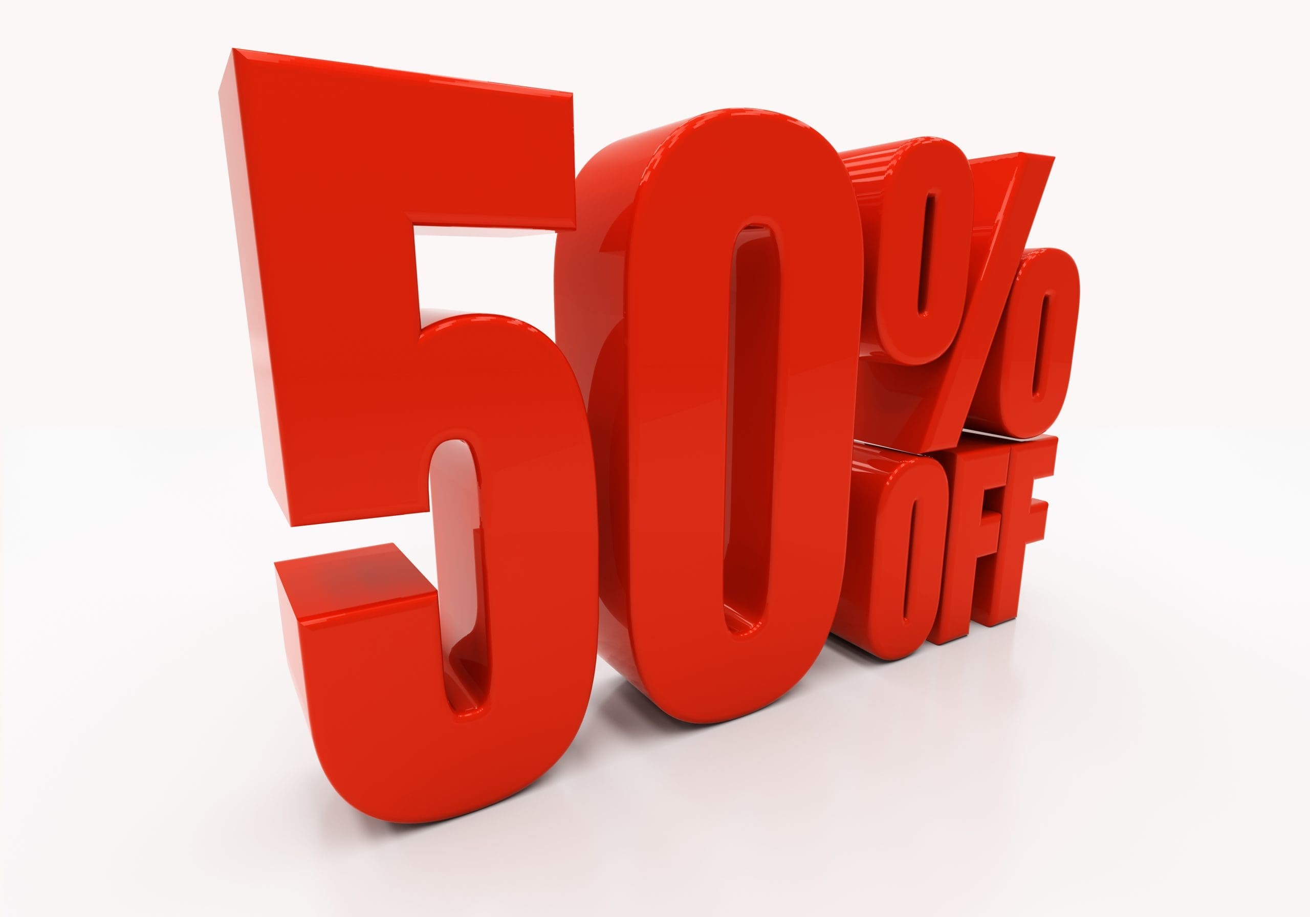 50% off